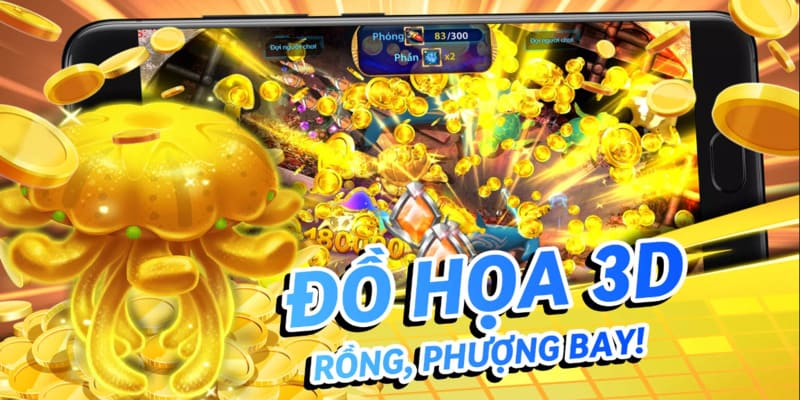 Tựa game nổi bật với đồ họa 3D rồng múa phượng bay 